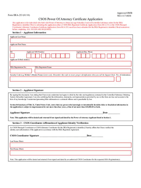 dea forms and applications.